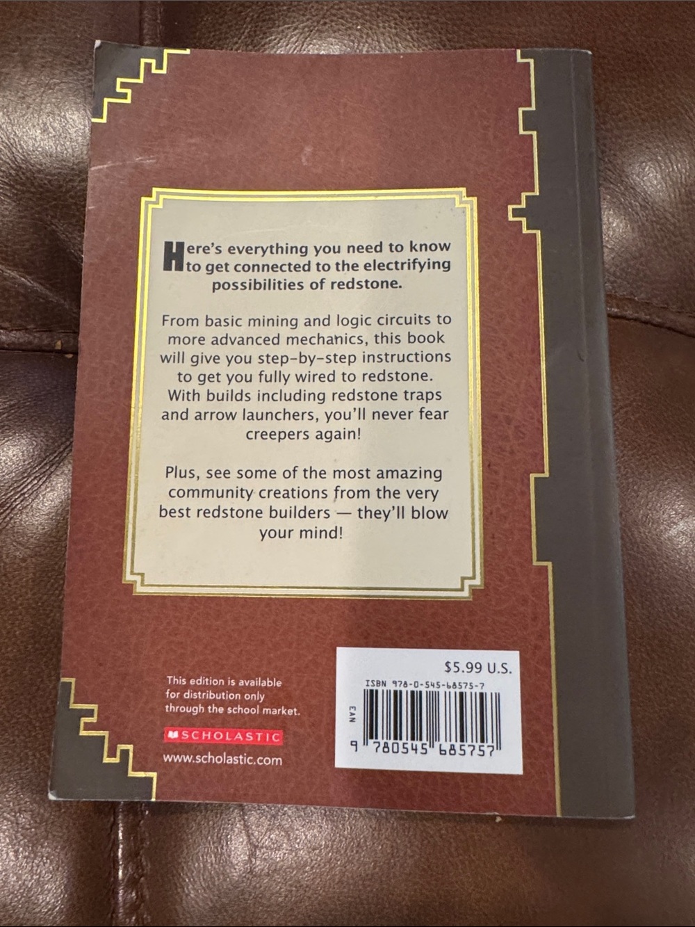 Redstone Handbook - Brown & Yellow - Picture 4 of 4